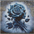 Dark Dead Rose 70x70 cm 80 Farben