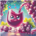Dark Grape Shake 50x50 cm