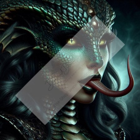 Diamond Painting Bild „Dark Snake Woman“