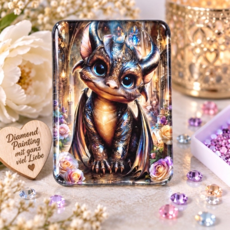 Der kleine Kathedralendrache Coverminder 6x4 cm für Diamond Painting