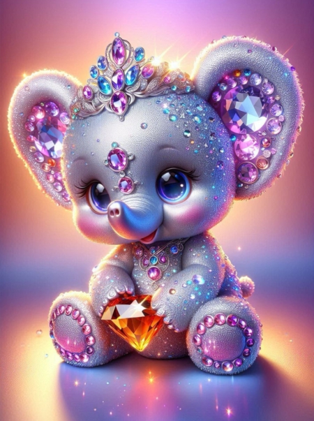 Diamond Painting Bild „Diamond Elfi“