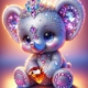 Diamond Painting Bild „Diamond Elfi“