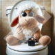 Diamond Painting Bild „Crazy Sheep“