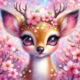 Diamond Painting Bild „Feline das Bambi“