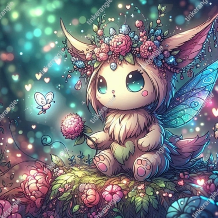 Diamond Painting Bild „Milow in the Magic Forest“