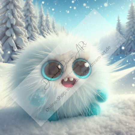 Diamond Painting Bild „Snow Monster“