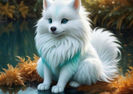 Diamond Painting Bild „White Foxy“