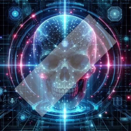 Diamond Painting Bild „Digital Skull“