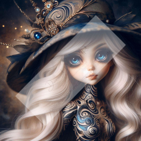 Diamond Painting Bild „Doll of Tattoos“