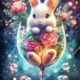 Diamond Painting Bild „Easter in a glass“