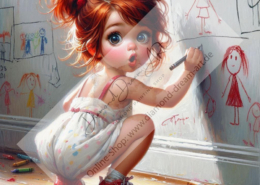 Diamond Painting Bild „Erwischt“