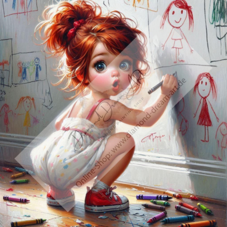 Diamond Painting Bild „Erwischt“