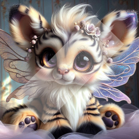 Diamond Painting Bild „Fluffy winged Animal“