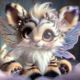 Diamond Painting Bild „Fluffy winged Animal“