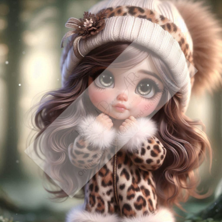 Diamond Painting Bild „Girl likes Leo“