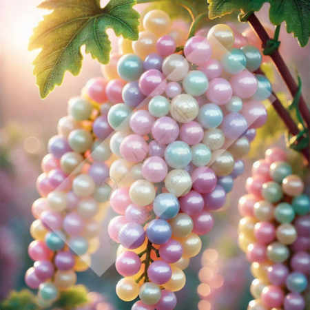 Diamond Painting Bild „Glass Beads Grapes“