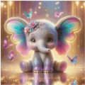 Golden Elephant Susi 60 x 60cm 200 Farben