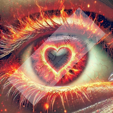Diamond Painting Bild „Heart Eye“