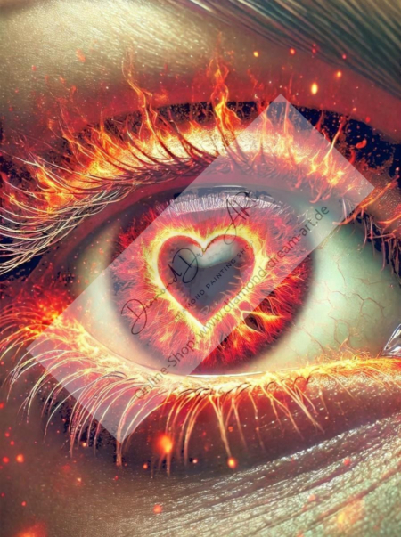Diamond Painting Bild „Heart Eye“