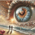 Heart's Eye on the Beach 70x120 cm 200 Farben