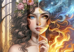 Diamond Painting Bild „Himmel und Erde“