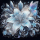 Diamond Painting Bild „Ice Blue Glitter Lilie“