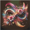 Infinity of the Flower 70x70 cm