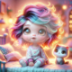 Diamond Painting Bild „Kittygirl“