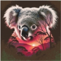 Koala night 70x70 cm 85 Farben