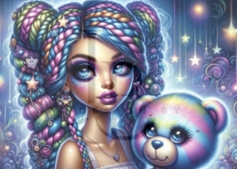 Diamond Painting Bild „Larissa's Teddy of the Stars“