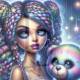 Diamond Painting Bild „Larissa's Teddy of the Stars“