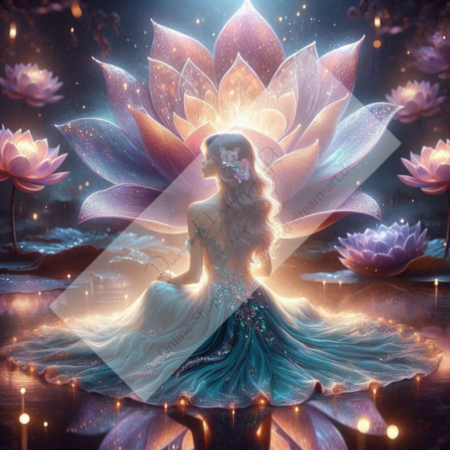 Diamond Painting Bild „Light Lotus “