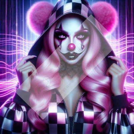 Diamond Painting Bild „Little Clown Girl“