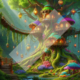 Diamond Painting Bild „Luminous tree house“
