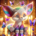 Diamond Painting Bild „Magic Glitter Foxy“