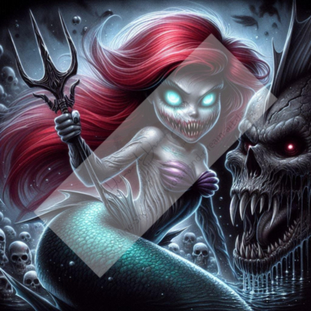 Diamond Painting Bild „Mermaid in the Dark“