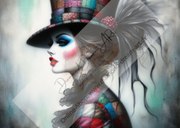 Diamond Painting Bild „Miss Patch“