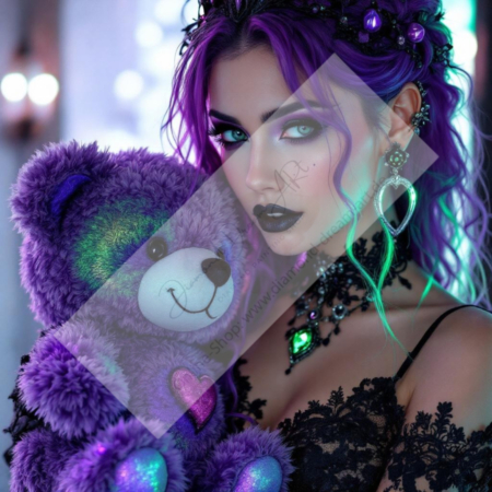 Diamond Painting Bild „My Purple Friend“