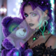 Diamond Painting Bild „My Purple Friend“
