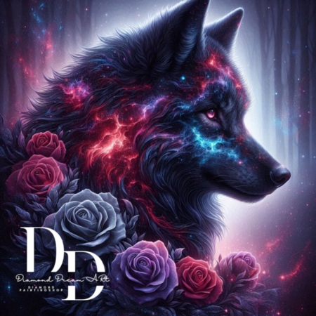 Mystik Rose Wolf 80x80 cm 138 Farben