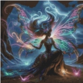 Neon Lights Fairy Pixel 100x100 170 Farben