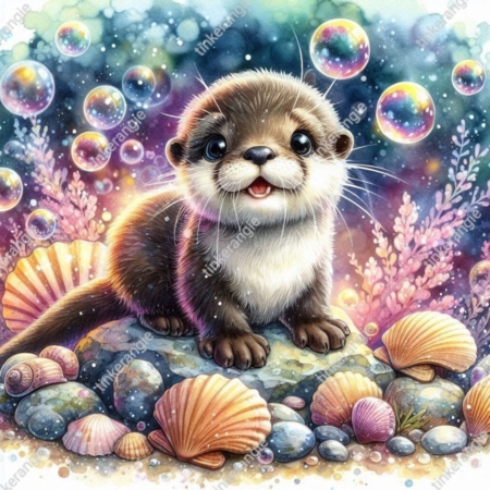 Diamond Painting Bild „Otter Puppy“