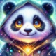 Diamond Painting Bild „Panda Eyes“