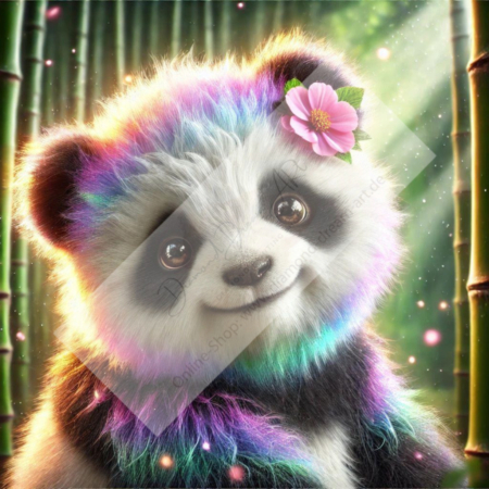 Diamond Painting Bild „Panda Lady“