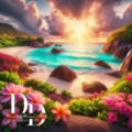 Paradise Beach 80x80 cm 338 Farben