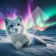 Diamond Painting Bild „Polarlight Fox“