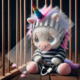 Diamond Painting Bild „Pony behind bars“