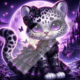 Diamond Painting Bild „Purple Cat Woman“