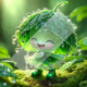 Diamond Painting Bild „Rain Drop Green“