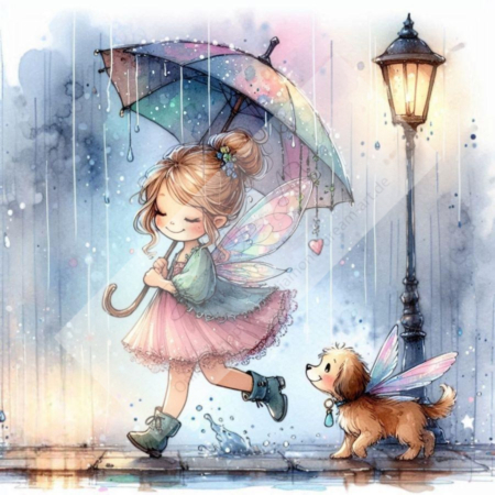 Diamond Painting Bild „Rain of Happiness“